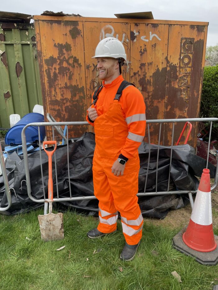 Mens Lined Full Colour HI-vis WW Coverall - Image 4